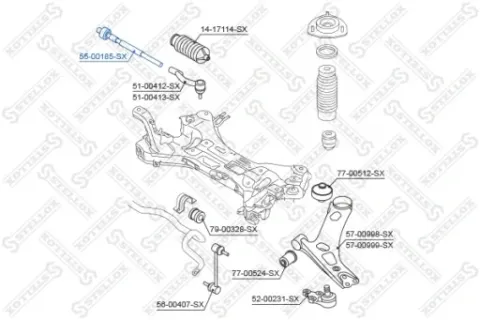 ctr3348 стабилизатор рулевой, фото, оригинал
