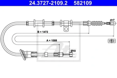 adc446196 трос тормоза, фото, оригинал