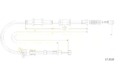 cof-17.2028 трос тормоза, фото, оригинал
