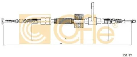 gch2663 трос гальма, фото, оригінал
