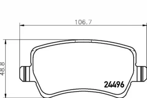 tex-2449601 колодки тормоза, фото, оригинал