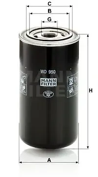 wd 950 фильтр гидравлический, фото, оригинал