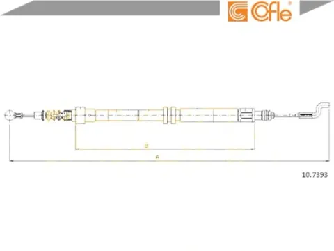 gch2338 трос тормоза, фото, оригинал