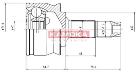 45ft010 шрус, фото, оригинал