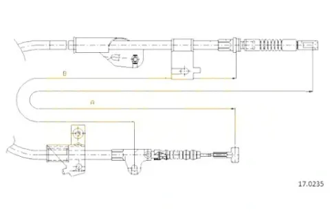 fkb2417 29045 трос тормоза, фото, оригинал
