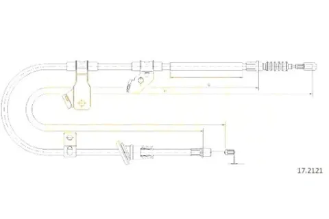 dc446182 трос тормоза, фото, оригинал