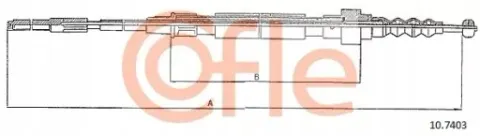 azmt-44-031-1724 трос тормоза, фото, оригинал